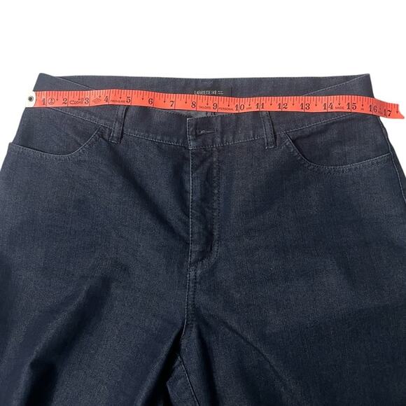 Lafayette 148 Straight Leg Mid-Rise Jeans - 10 - Picture 5 of 7